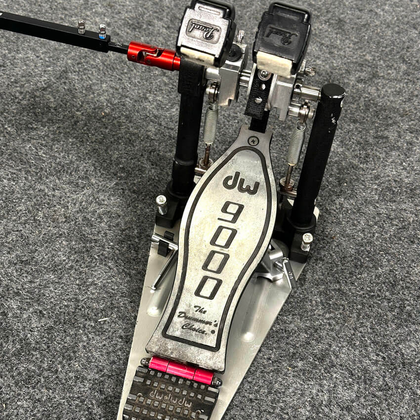 Used DW 9000 Double Bass Drum Pedal (Strap Drive) - Good - Drum Center Of Portsmouth