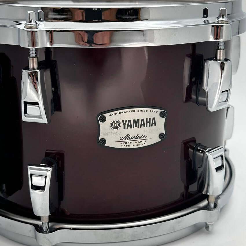 Used Yamaha Absolute Hybrid Maple 10x7 Rack Tom Classic Walnut - Very Good - Drum Center Of Portsmouth