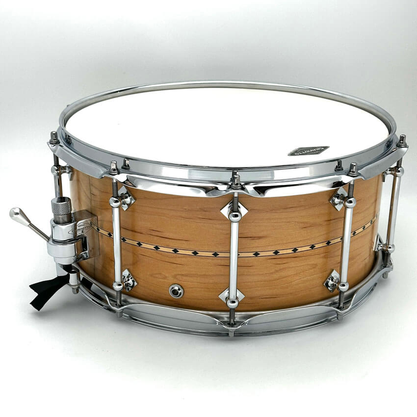Used Craviotto Solid Shell Maple Snare Drum w/ inlay 14x6.5 - Excellent - Drum Center Of Portsmouth