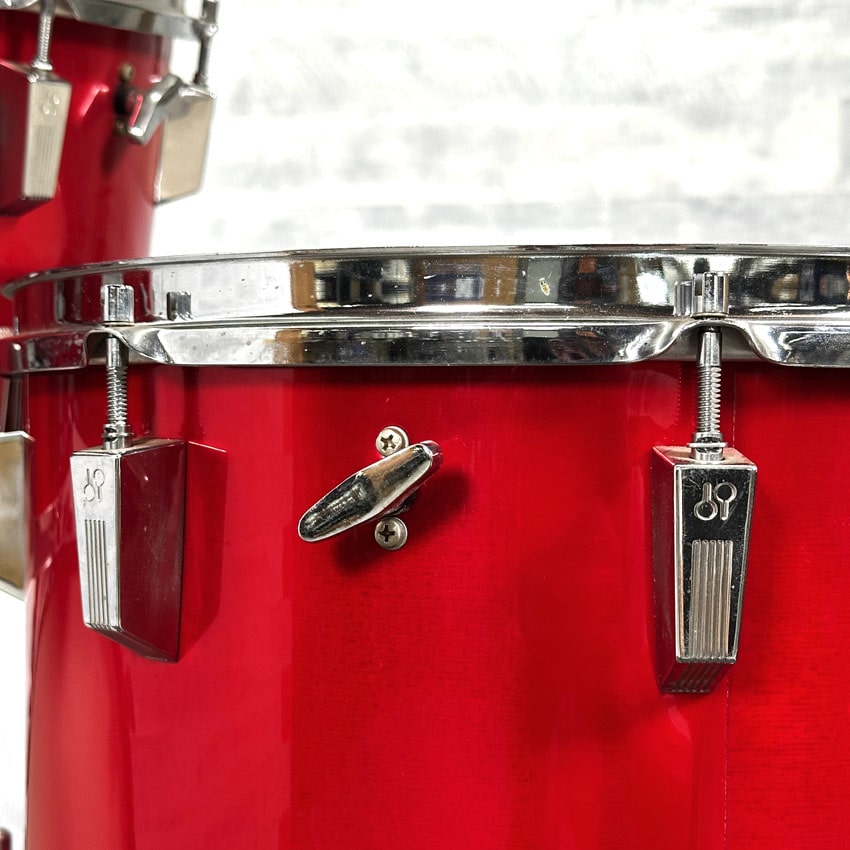 Used Vintage Sonor Phonic 4pc Drum Set Red Lacquer w/Black Hw - Excellent - Drum Center Of Portsmouth