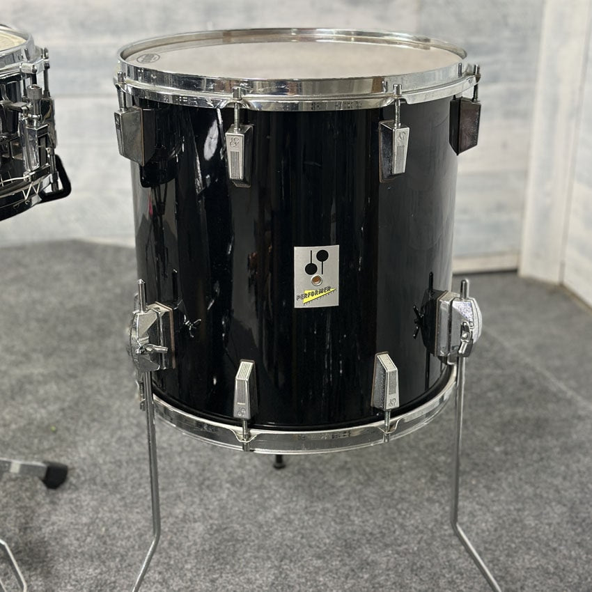 Used Sonor Performer Series 7pc Drum Set Black - Very Good - Drum Center Of Portsmouth