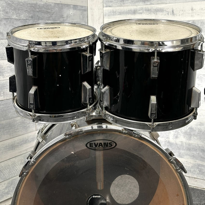 Used Sonor Performer Series 7pc Drum Set Black - Very Good - Drum Center Of Portsmouth