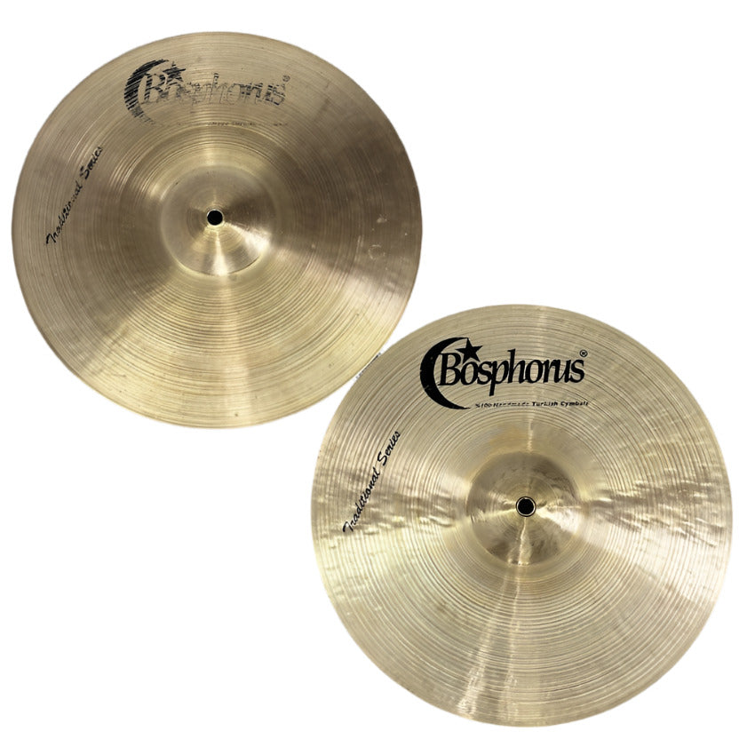 Used Bosphorus Traditonal Hi Hat Cymbals 14" 934/1120 grams - Very Good - Drum Center Of Portsmouth