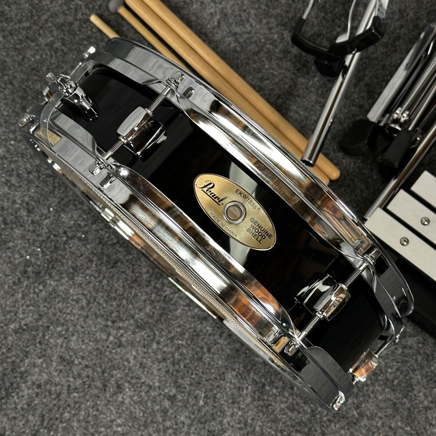 Used Pearl Student Snare Drum and Bell Kit w/Hardware & Rolling Case - Good - Drum Center Of Portsmouth