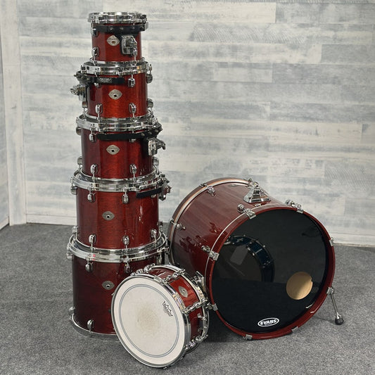 Used Tama Starclassic Performer 7pc Birch Drum Set Walnut MIJ - Very Good - Drum Center Of Portsmouth