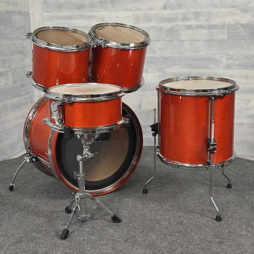 Used Arbiter 5pc Drum Set Cherry Wood - Good - Drum Center Of Portsmouth
