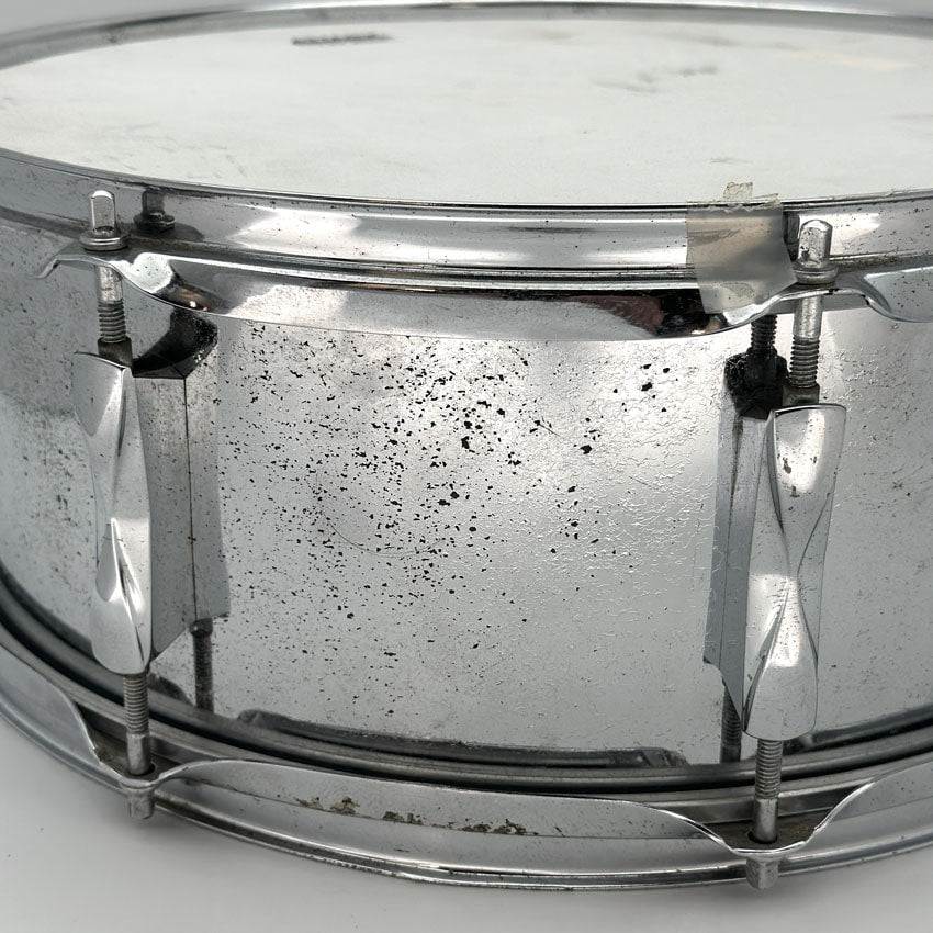 Used Vintage Premier Olympic Steel Snare Drum 14x6.5 - Poor - Drum Center Of Portsmouth