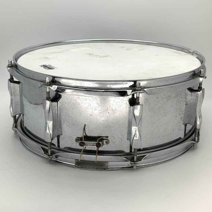 Used Vintage Premier Olympic Steel Snare Drum 14x6.5 - Poor - Drum Center Of Portsmouth