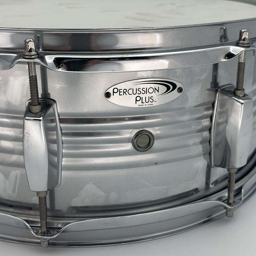Used Percussion Plus Beaded Steel Snare Drum 14x5.5 - Good - Drum Center Of Portsmouth