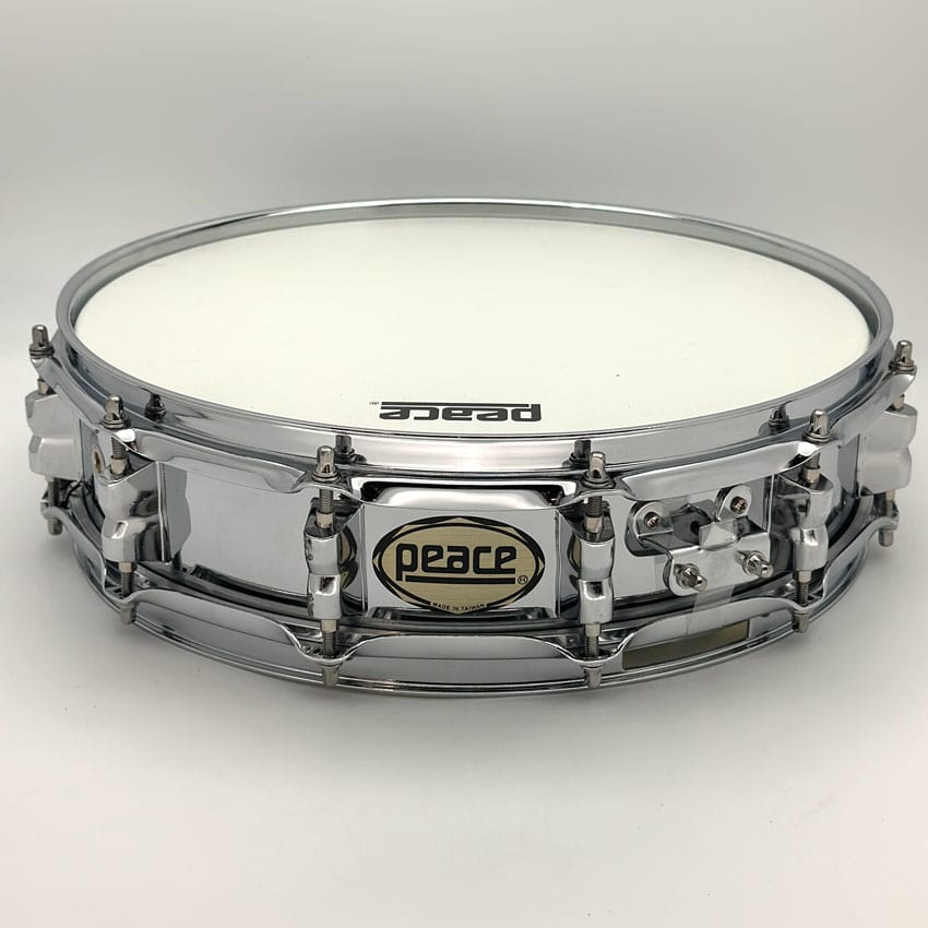 Used Peace Piccolo Steel Snare Drum 14x3.5 - Very Good - Drum Center Of Portsmouth