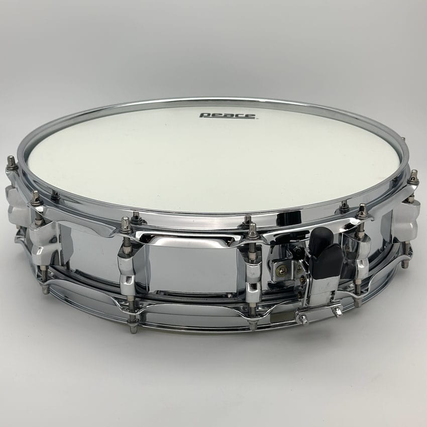 Used Peace Piccolo Steel Snare Drum 14x3.5 - Very Good - Drum Center Of Portsmouth