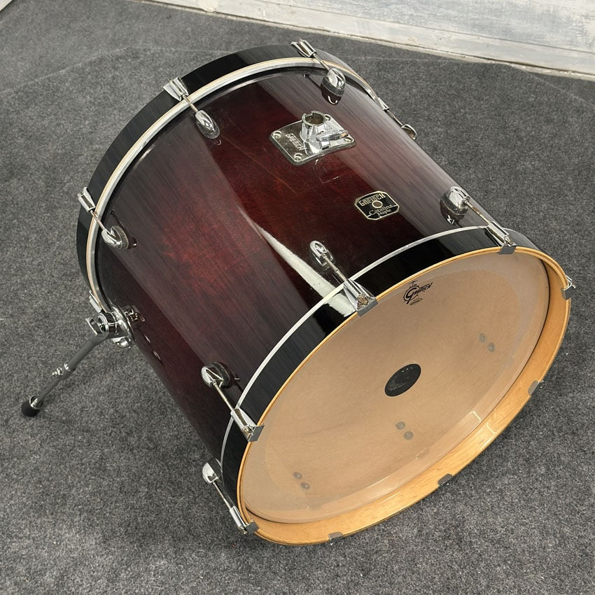 Used Gretsch Catalina Maple Bass Drum 22x18 Red Burst - Good - Drum Center Of Portsmouth
