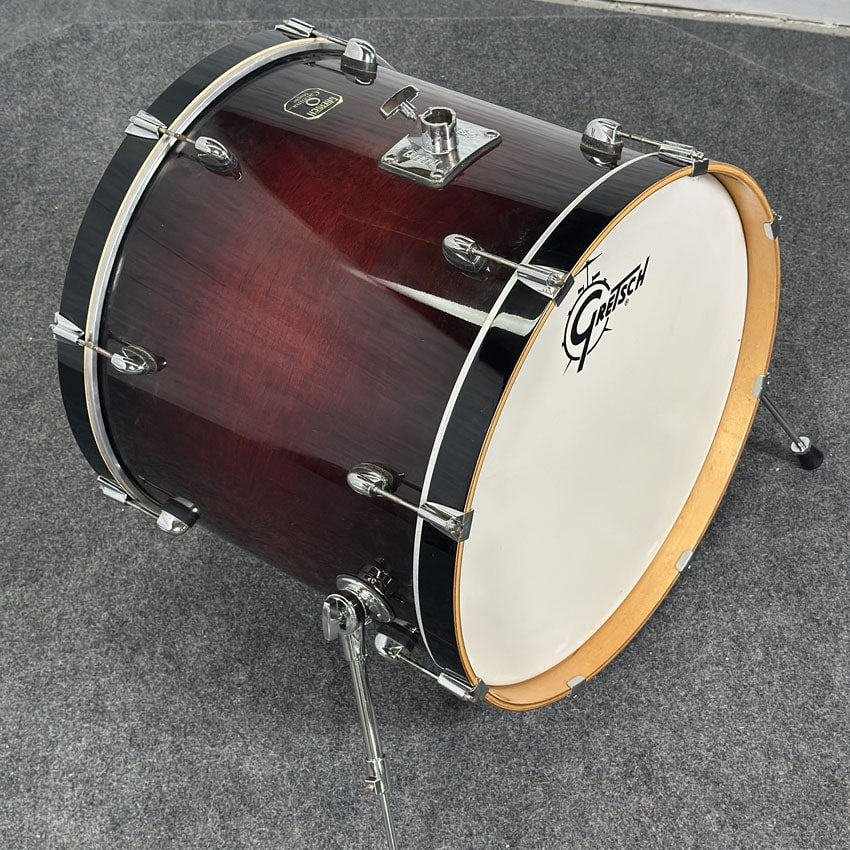 Used Gretsch Catalina Maple Bass Drum 22x18 Red Burst - Good - Drum Center Of Portsmouth