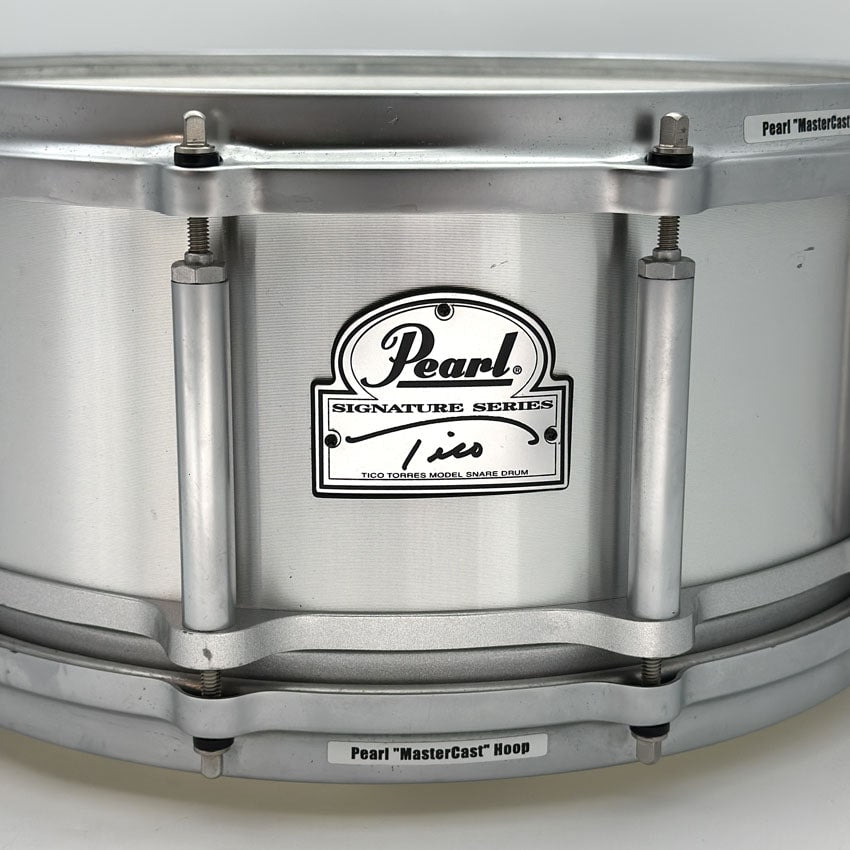 Used Pearl Tico Torres Signature Free Floater Snare Drum 14x6.5 - Very Good - Drum Center Of Portsmouth