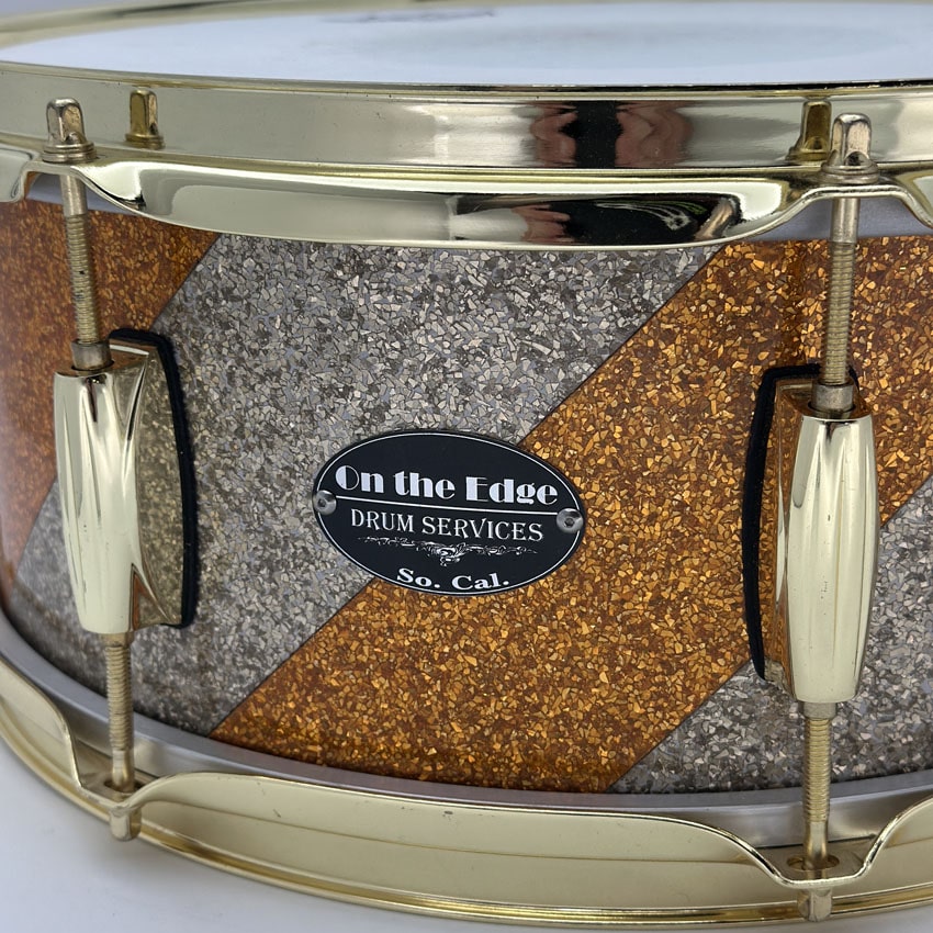 Used On The Edge Snare Drum 14x5.5 Sycamore - Very Good - Drum Center Of Portsmouth