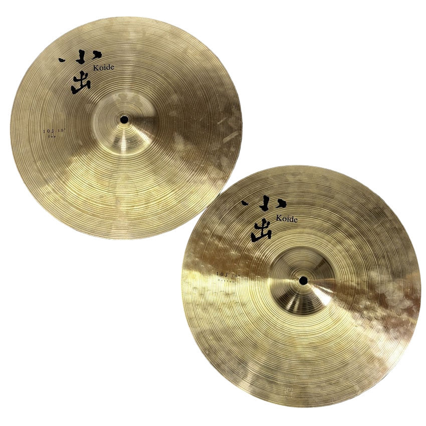 Used Koide 10J Traditional Hi Hat Cymbals 15" 975/1180 grams - Very Good - Drum Center Of Portsmouth