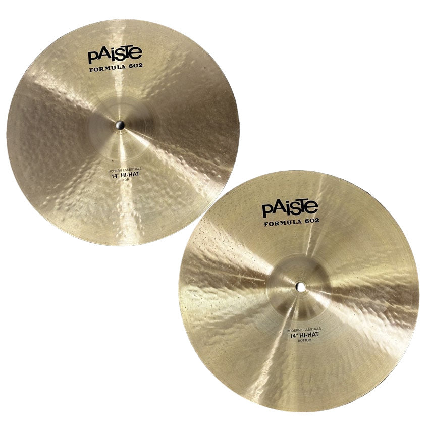 Used Paiste 602 Modern Essentials Hi Hat Cymbals 14 - Good - Drum Center Of Portsmouth