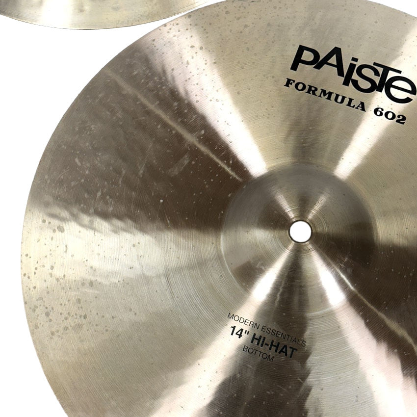 Used Paiste 602 Modern Essentials Hi Hat Cymbals 14 - Good - Drum Center Of Portsmouth