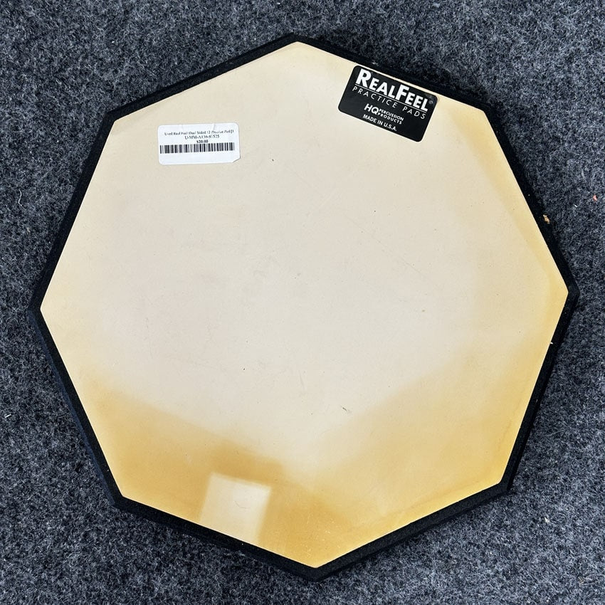 Used Real Feel Dual Sided 12" Practice Pad - Good - Drum Center Of Portsmouth