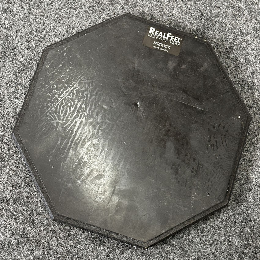Used Real Feel Dual Sided 12" Practice Pad - Good - Drum Center Of Portsmouth