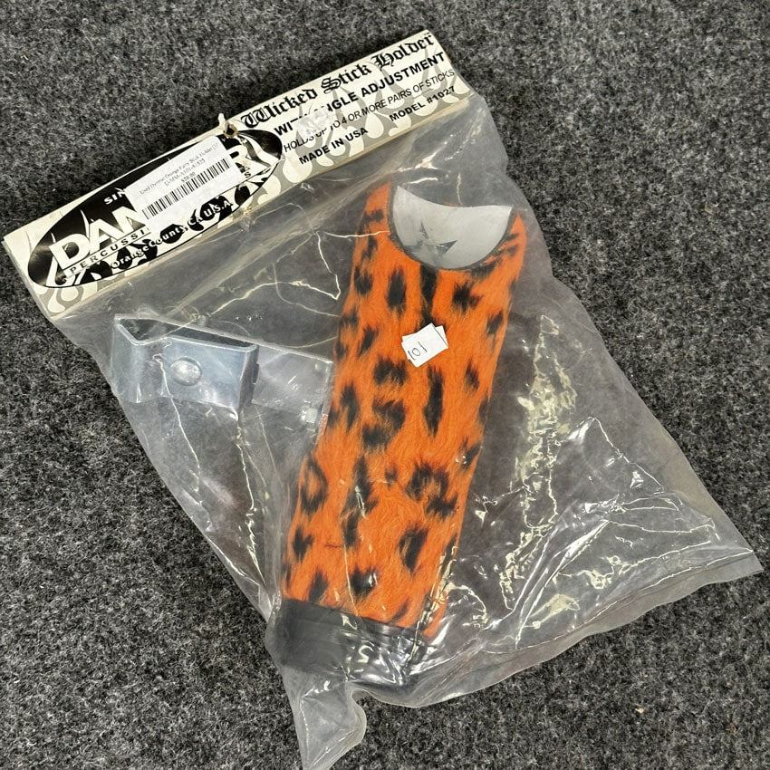 Used Danmar Orange Furry Stick Holder - Excellent - Drum Center Of Portsmouth