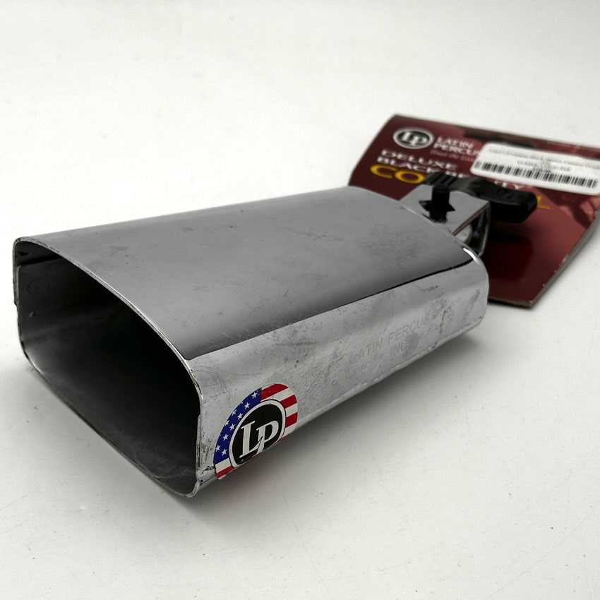 Used LP Deluxe Black Beauty Chrome Cowbell - Very Good - Drum Center Of Portsmouth