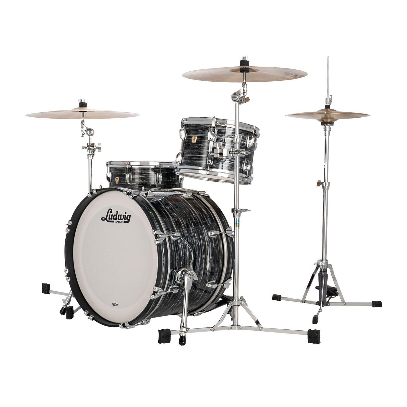 Ludwig Classic Maple Downbeat Drum Set Vintage Black Oyster - Drum Center Of Portsmouth