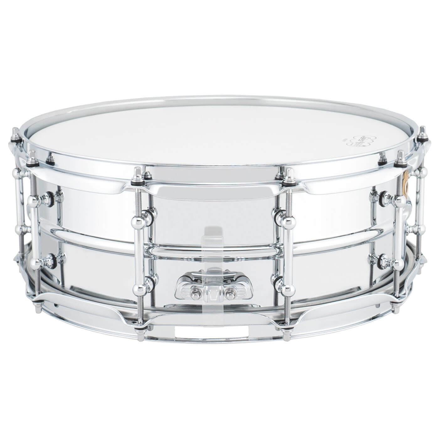 Ludwig LB400BT Supraphonic Chrome Over Brass Snare Drum 14x5 w/Tube Lugs