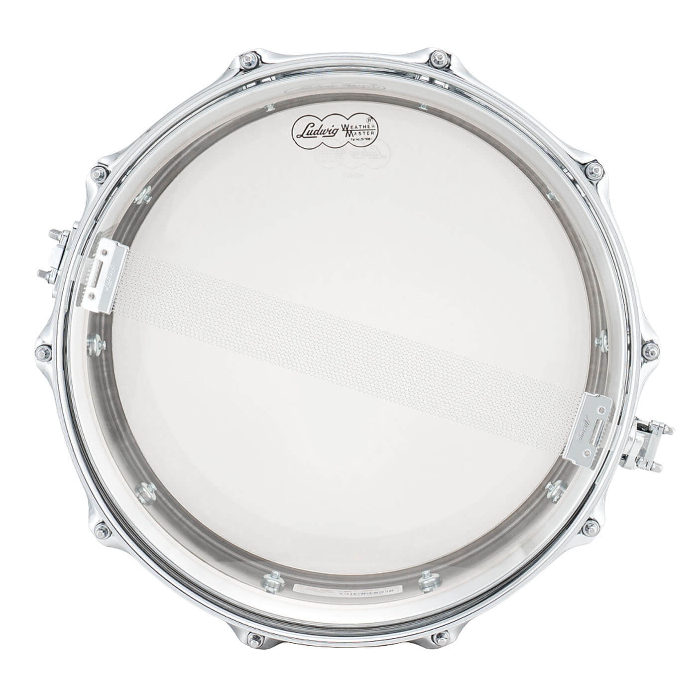 Ludwig LB400BT Supraphonic Chrome Over Brass Snare Drum 14x5 w/Tube Lugs