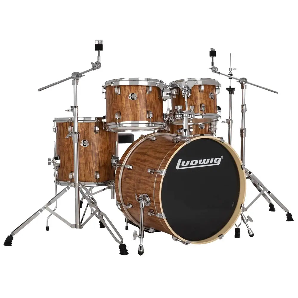 Ludwig Evolution 5pc Drum Set w/Hardware (20"BD) Cherry Wood - Drum Center Of Portsmouth