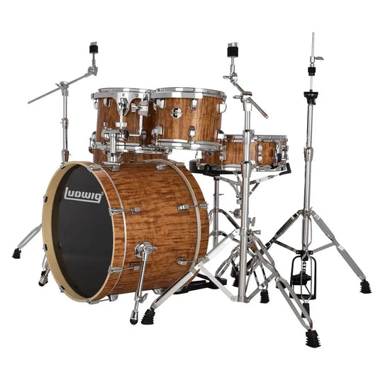 Ludwig Evolution 5pc Drum Set w/Hardware (20"BD) Cherry Wood - Drum Center Of Portsmouth