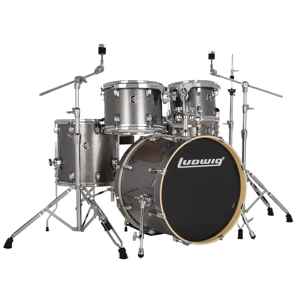 Ludwig Evolution 5pc Drum Set w/Hardware (20"BD) Platinum Sparkle - Drum Center Of Portsmouth