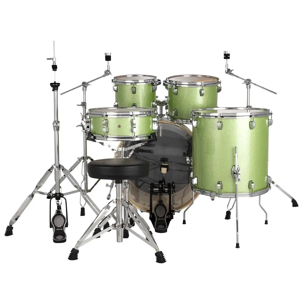 Ludwig Evolution 5pc Drum Set w/Hardware (22"BD) Mint Green Sparkle - Drum Center Of Portsmouth