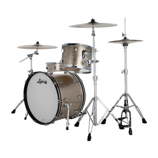 Ludwig Neusonic 3pc Fab Drum Set Titanium Super Sparkle - Drum Center Of Portsmouth