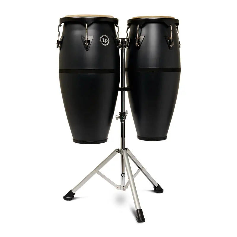 LP Discovery II Ultralight Conga Set 10" & 11" w/Stand Onyx