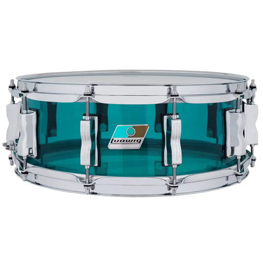EMBARGOED - ACTIVATE OCT 1 - Ludwig Vistalite Snare Drum 14x5 Teal - Drum Center Of Portsmouth