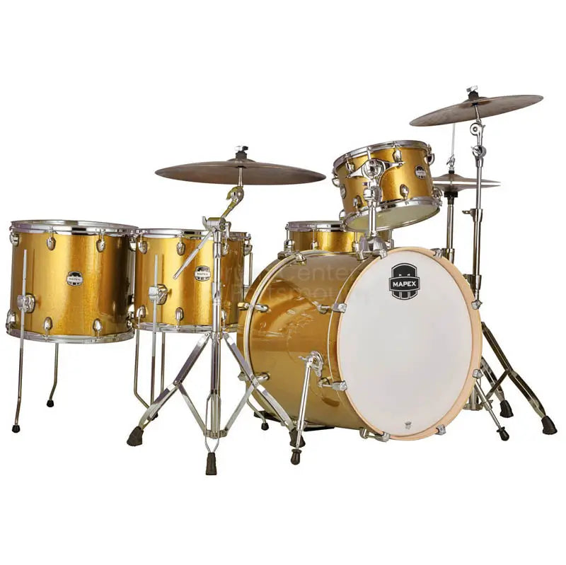 Mapex Mars Birch 5pc Crossover Drum Set Sunflower Sparkle - Drum Center Of Portsmouth