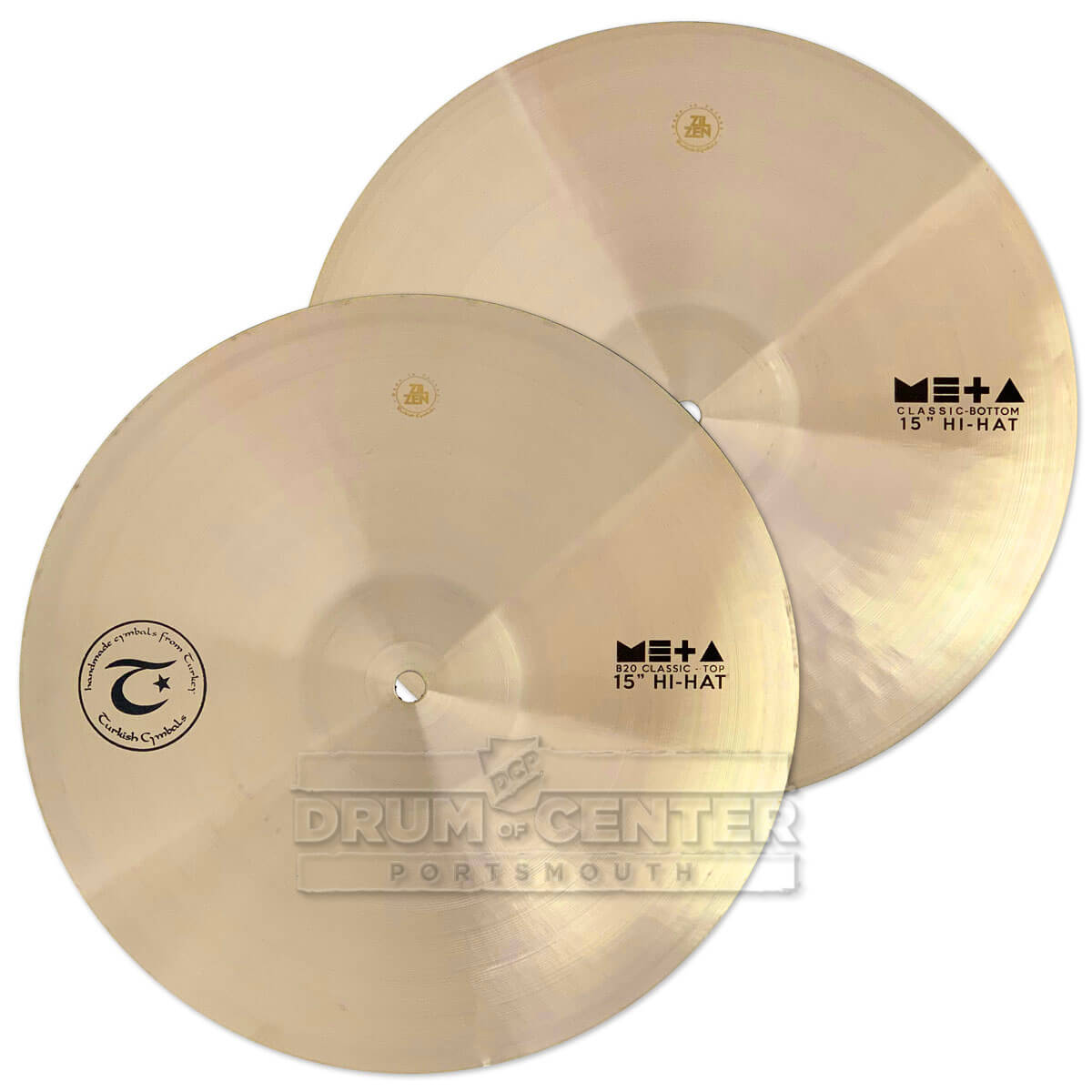 Turkish Meta Classic Hi Hat Cymbals 15" - Drum Center Of Portsmouth