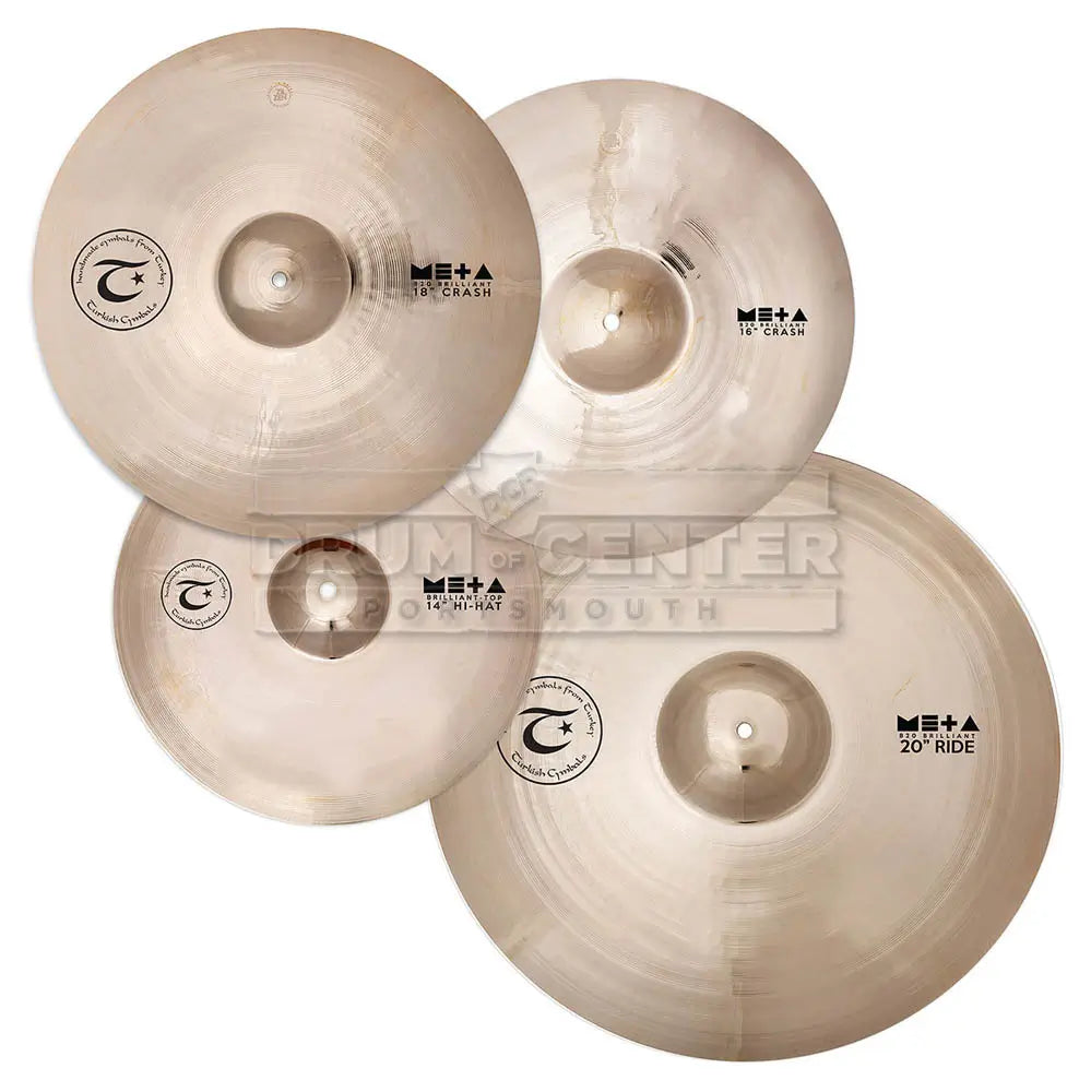 Turkish Meta Brilliant Cymbal Set 14/16/18/20 - Drum Center Of Portsmouth