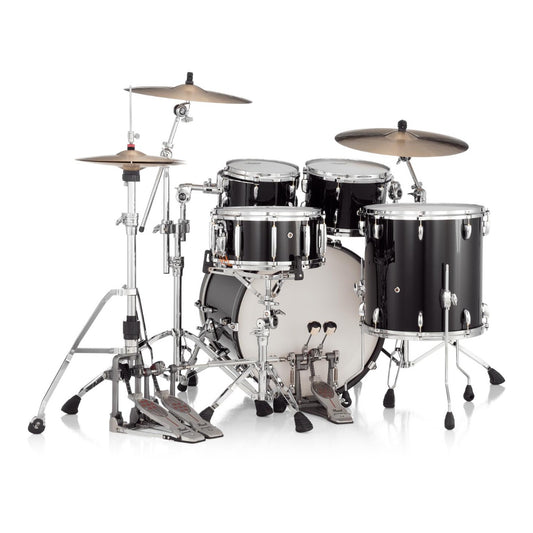 Pearl Masters Maple MM6 4pc Drum Set w/22x16BD w/L-Bracket R2 Mounts Piano Black - Drum Center Of Portsmouth