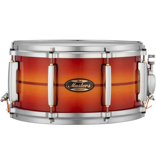 Pearl Masters Maple/Gum Snare Drum 13x6.5 Sunburst Redstripe - Drum Center Of Portsmouth