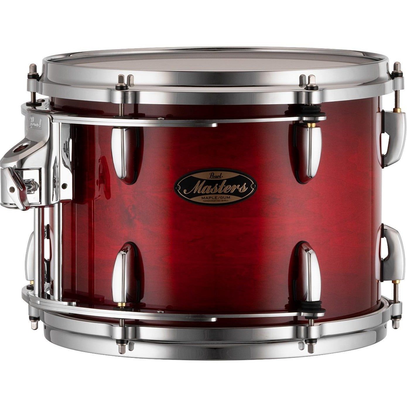 Pearl Masters Maple/Gum Tom 12x9 w/L-Bracket R2 Mount Deep Redburst - Drum Center Of Portsmouth
