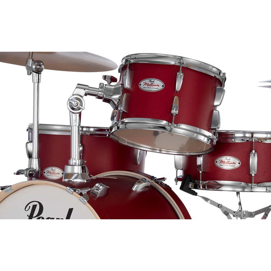 Pearl Midtown 4pc Drum Set Matte Red w/Hardware & Bags - Drum Center Of Portsmouth