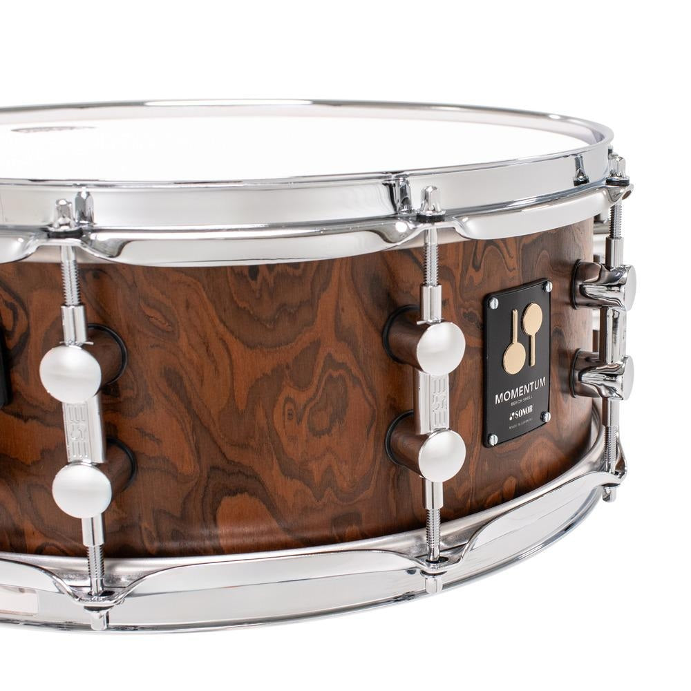 Sonor Momentum Beech Snare Drum 14x5.75 California Burl - Drum Center Of Portsmouth