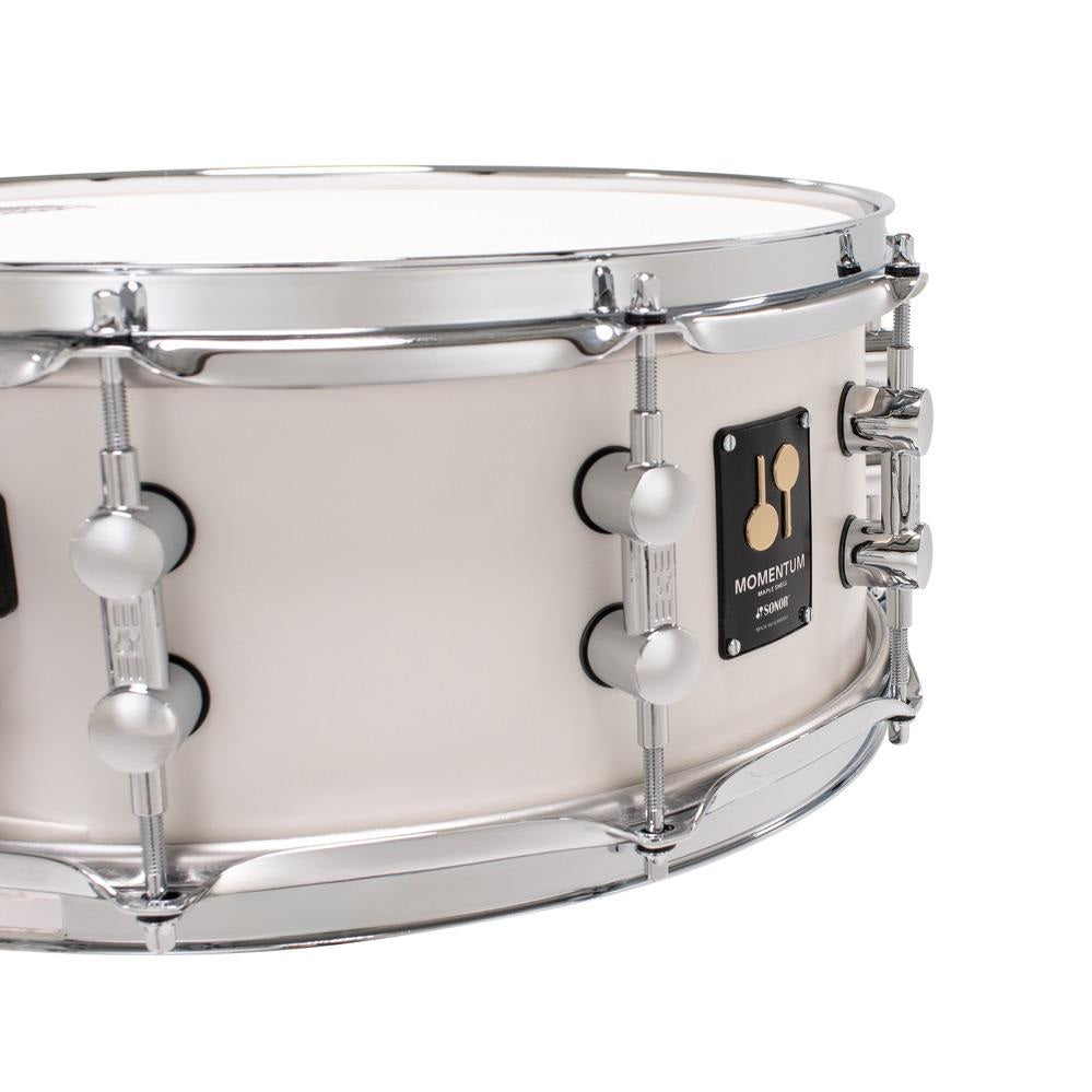 Sonor Momentum Maple Snare Drum 14x5.75 Satin Pure White - Drum Center Of Portsmouth