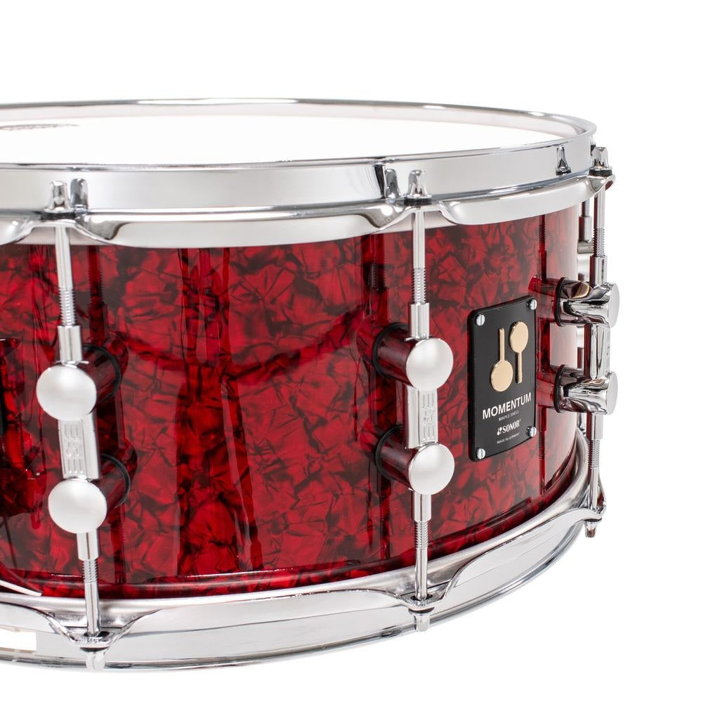 Sonor Momentum Maple Snare Drum 14x6.5 Red Pearl - Drum Center Of Portsmouth
