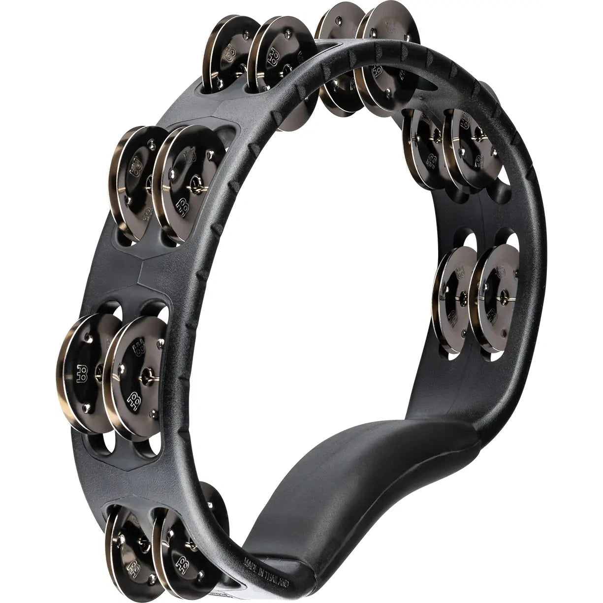 [SO] Meinl Headliner ABS Hand Held Tambourine Steel Jingles Black - Drum Center Of Portsmouth
