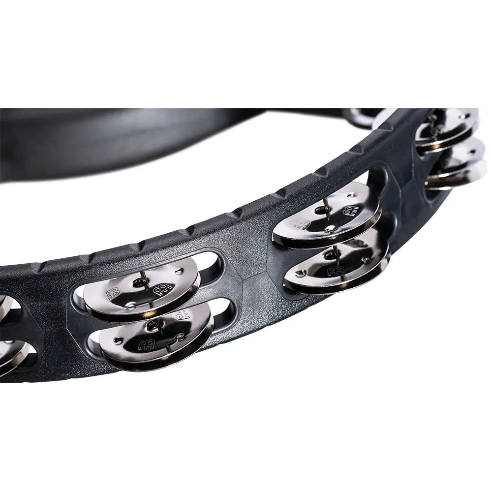 [SO] Meinl Headliner ABS Hand Held Tambourine Steel Jingles Black - Drum Center Of Portsmouth