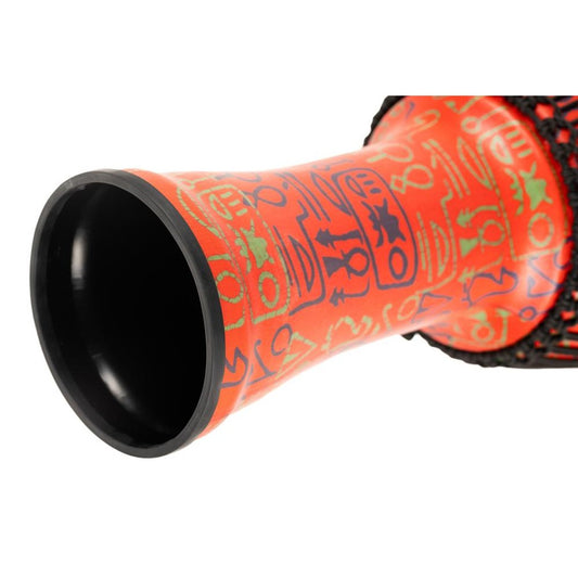 Meinl Rope Tuned Travel Djembe, 14, Pharaoh's Script, Goat Head - Drum Center Of Portsmouth