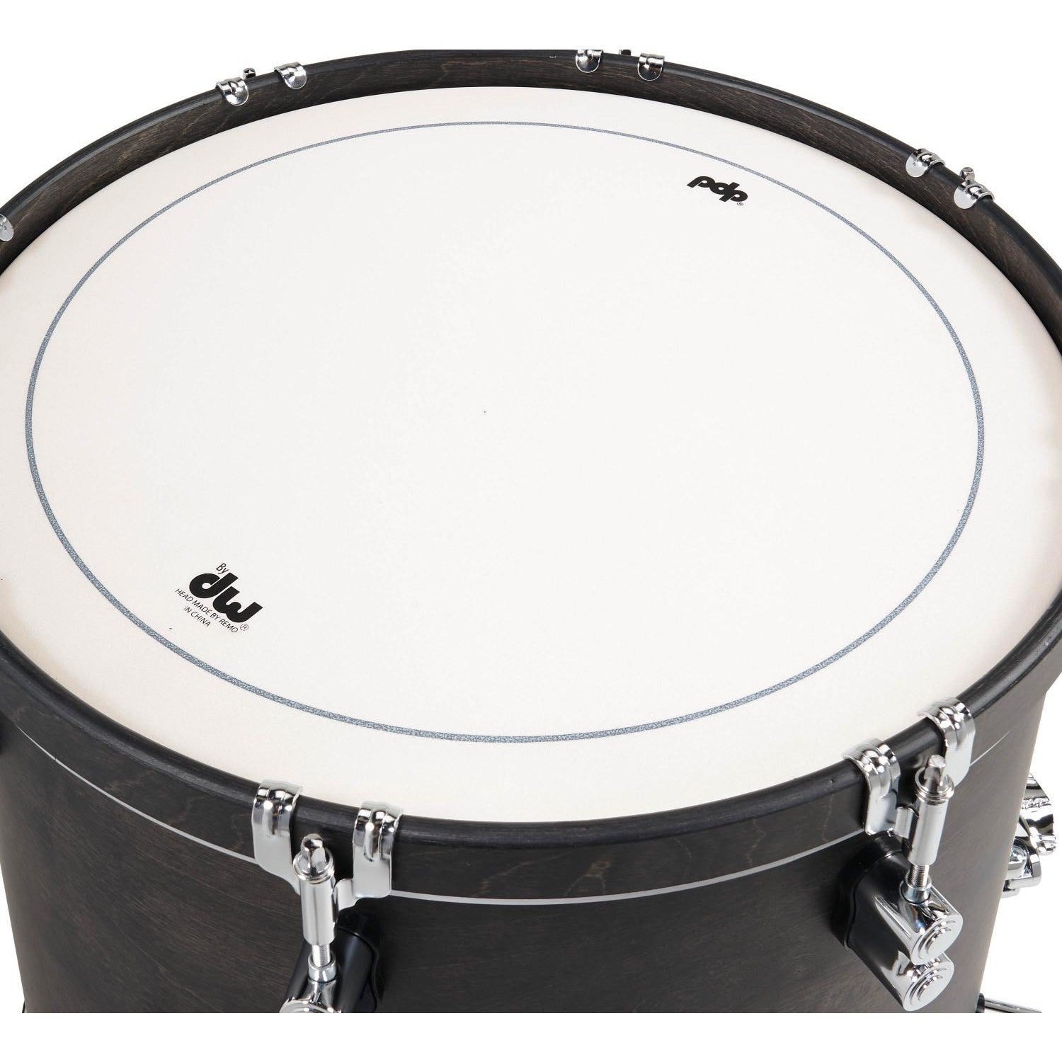 PDP Concept Classic 3pc Drum Set w/18BD Ebony/Ebony Hoops - Drum Center Of Portsmouth